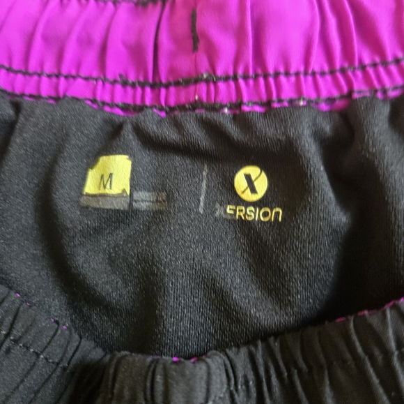 Xersion Black and Purple Athletic Shorts Lightweight Design - Picture 4 of 4